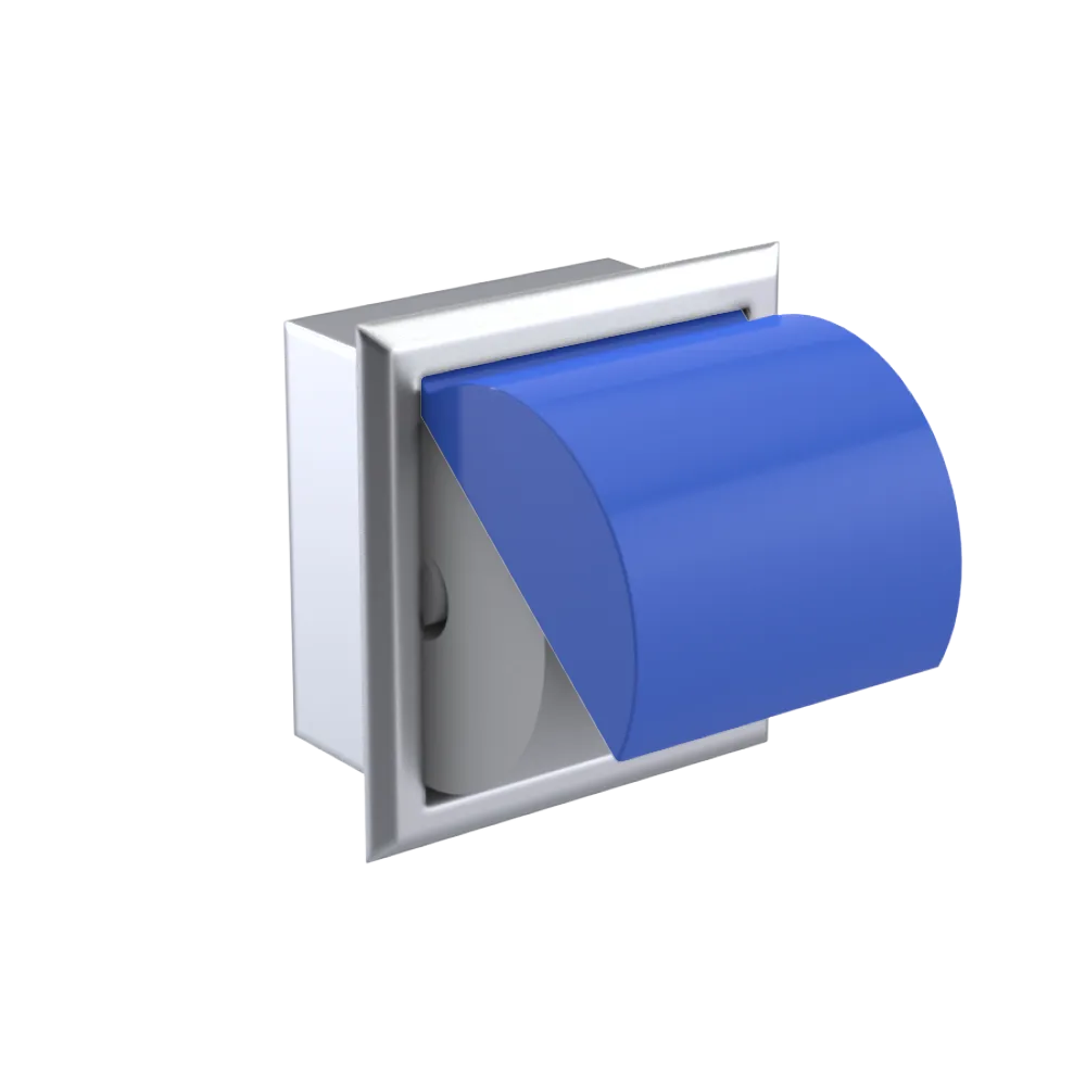 Rubinet RECESSED TOILET PAPER HOLDER Satin Chrome