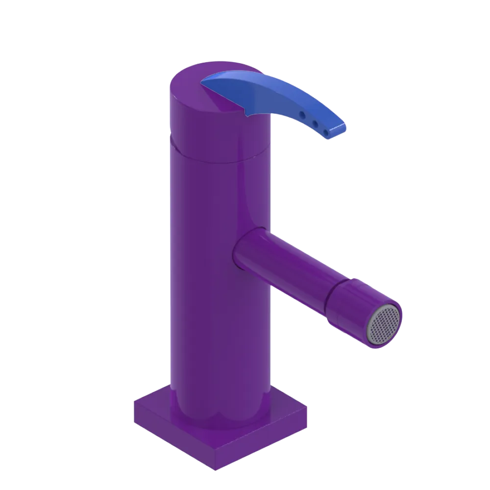 Rubinet Single Control Bidet Fitting (less drain) Purple Haze