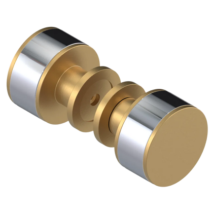 Rubinet Shower Door Knob (set) Satin Gold