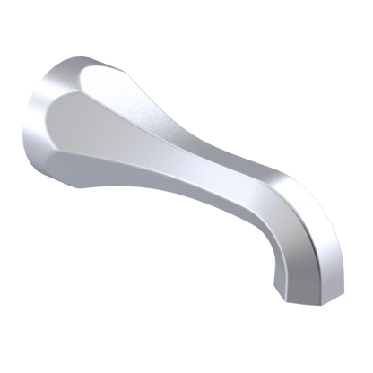 Rubinet Tub Filler Spout Wall Mount Satin Chrome