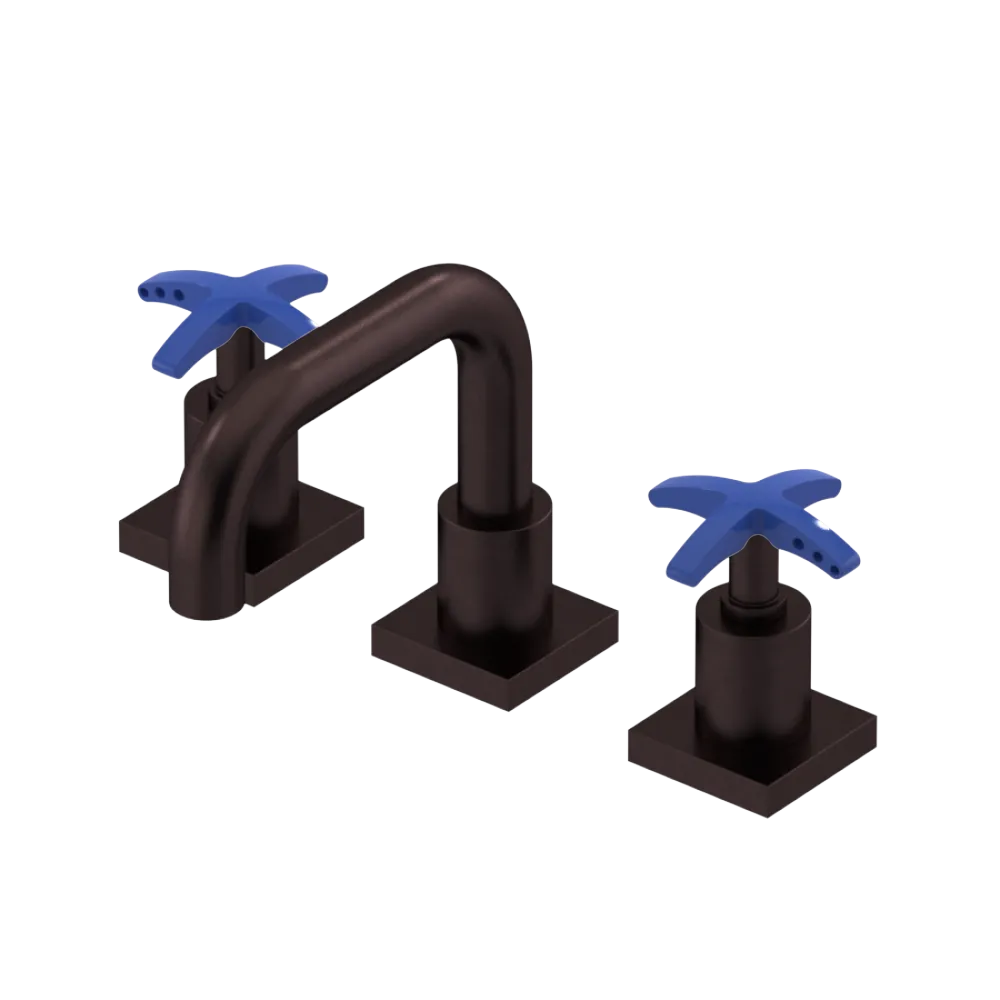 Rubinet Widespread Lav. Set. with Genesis spout (less drain) Oil Rubbed Bronze