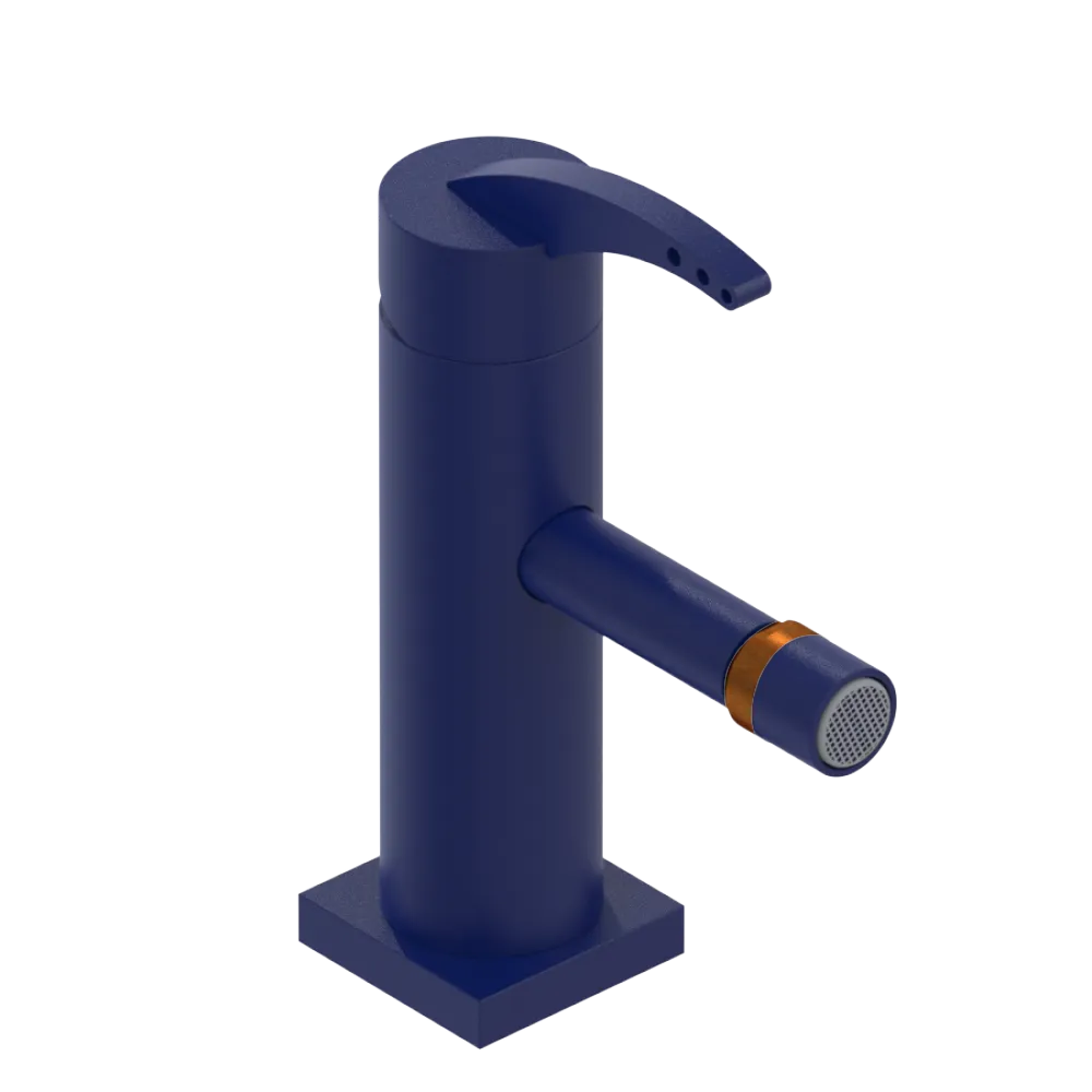 Rubinet Single Control Bidet Fitting (less drain) Midnight Blue