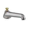 Rubinet Tub Filler Spout Deck Mount Polished Nickel