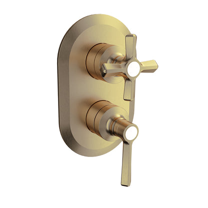 Baril Complete pressure balanced shower control valve with 3-way diverter (shared port)