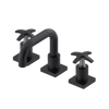 Rubinet Widespread Lav. Set. with Genesis spout (less drain) Matt Black