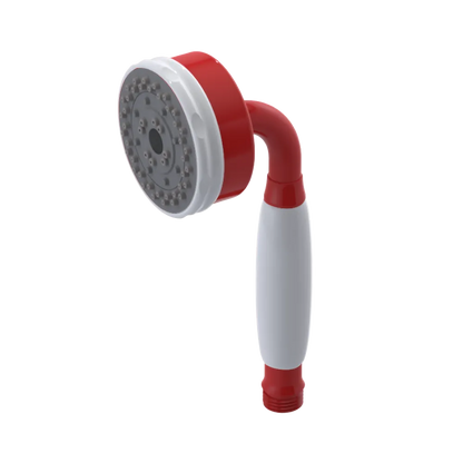 Rubinet 3 Function Hand Held Shower Only Red