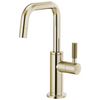 Brizo Beverage Faucet With Square Spout And Knurled Handle