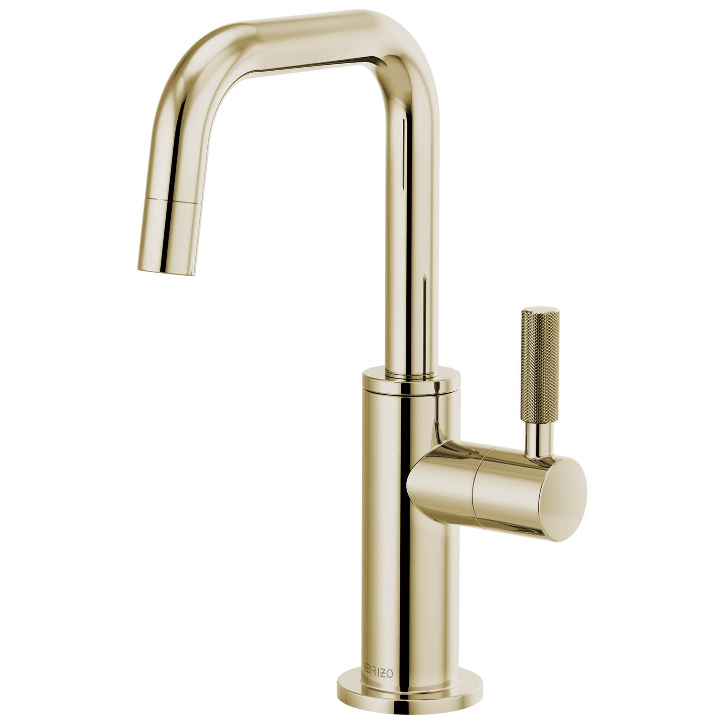 Brizo Beverage Faucet With Square Spout And Knurled Handle