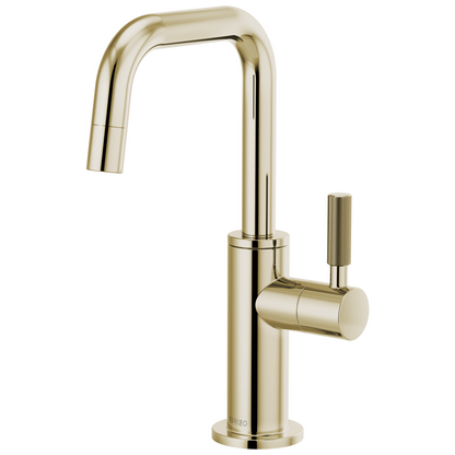 Brizo Beverage Faucet With Square Spout And Knurled Handle