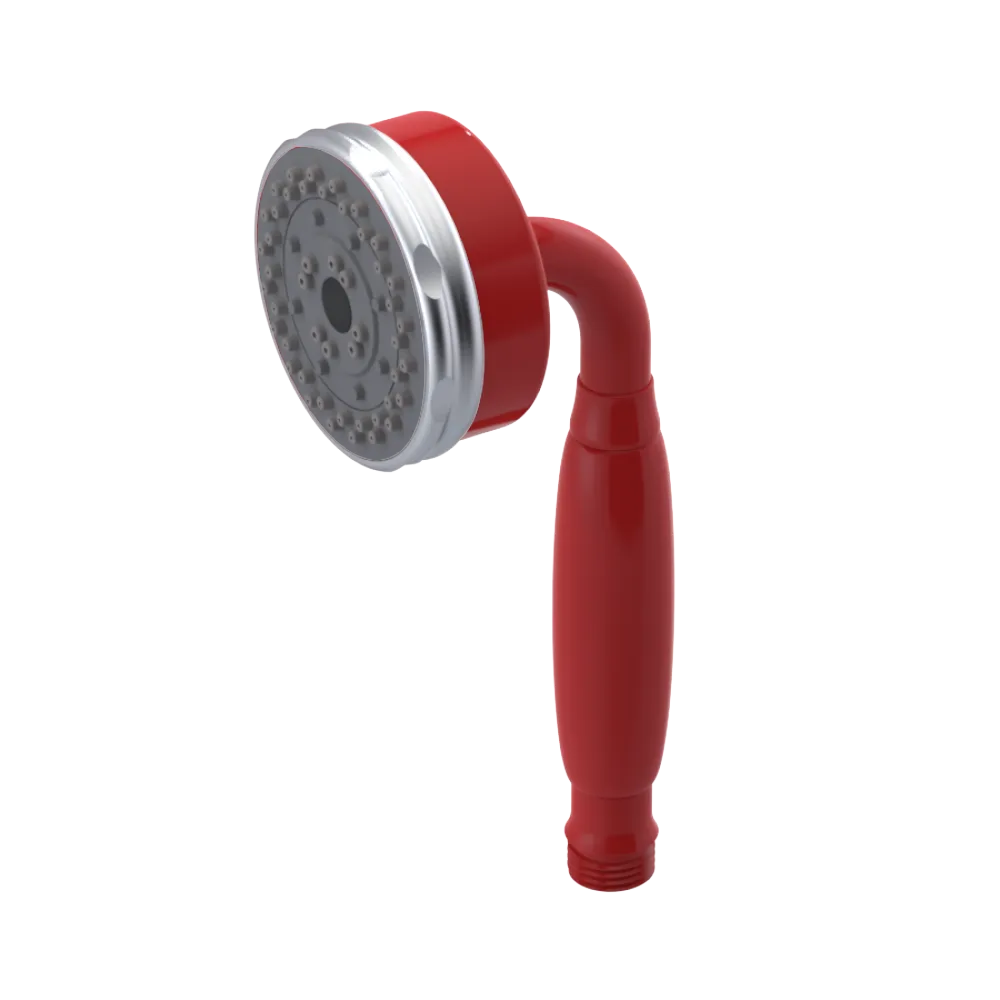 Rubinet 3 Function Hand Held Shower Only Red