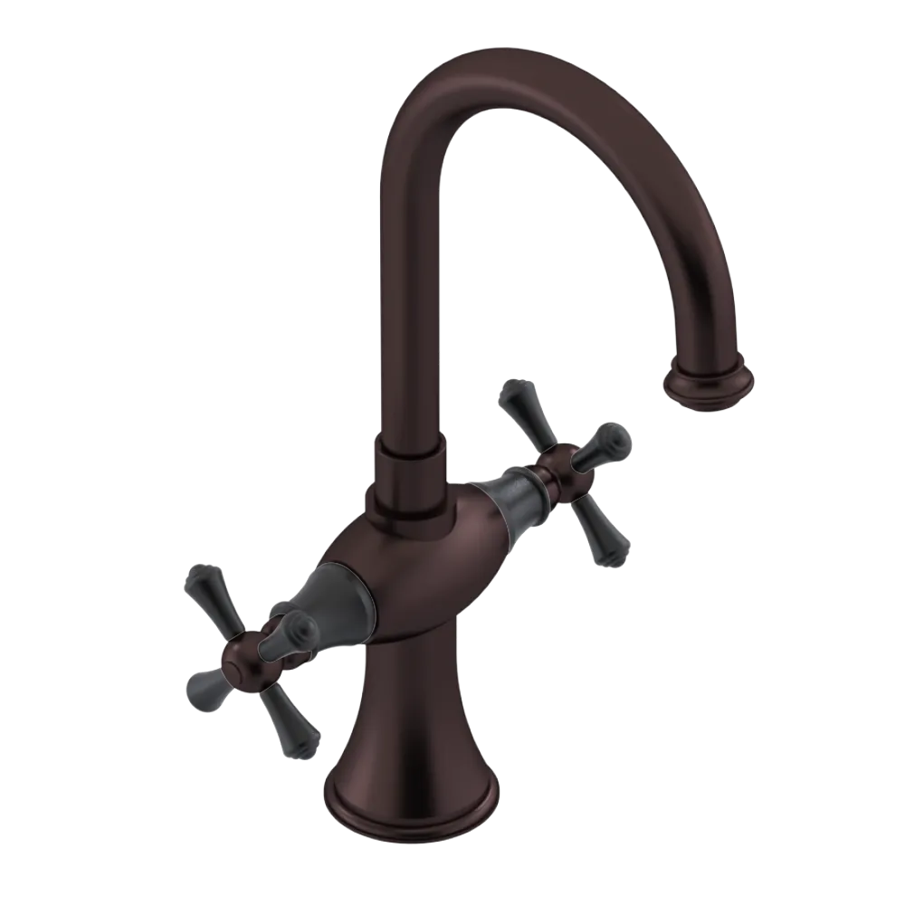 Rubinet Single Hole Dual Handle Lav. Set. (less drain) Oil Rubbed Bronze
