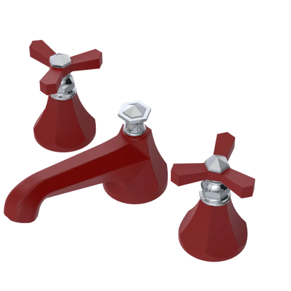 Rubinet Widespread Lav. Set. (less drain) Maroon