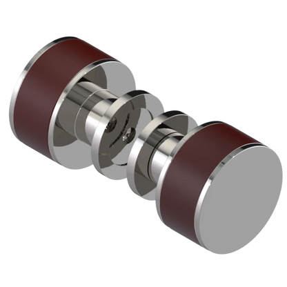 Rubinet Shower Door Knob (set) Polished Nickel