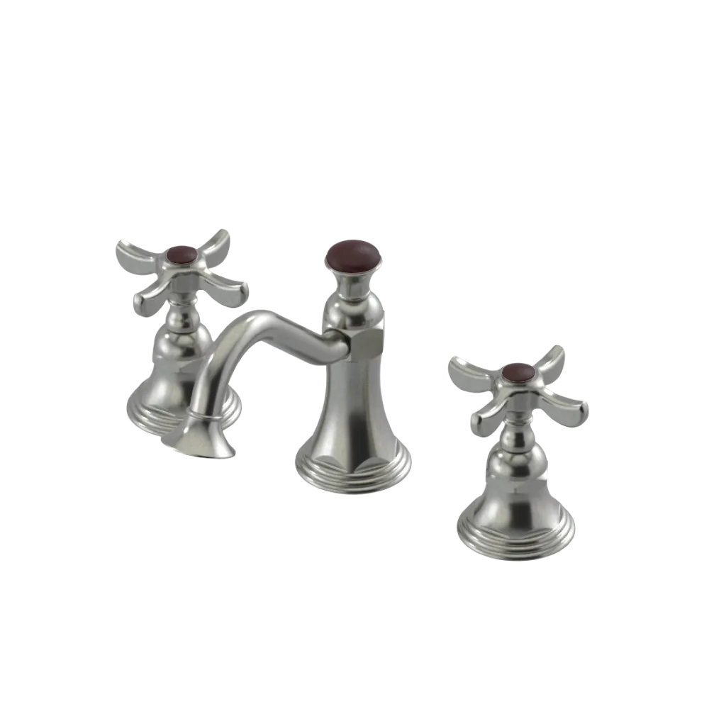 Rubinet Widespread Lav. Set. (less drain) Satin Nickel