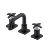 Rubinet Widespread Lav. Set. with Genesis spout (less drain) Matt Black