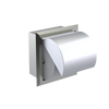 Rubinet RECESSED TOILET PAPER HOLDER Satin Nickel