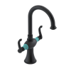 Rubinet Single Hole Dual Handle Lav. Set. (less drain) Matt Black