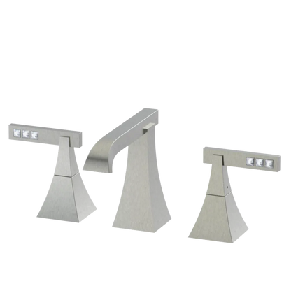 Rubinet Widespread Lav. Set. (less drain) Satin Nickel