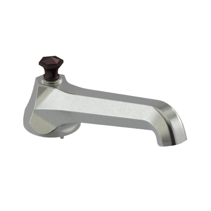 Rubinet Tub Filler Spout Deck Mount Satin Nickel