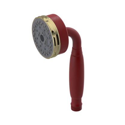 Rubinet 3 Function Hand Held Shower Only Maroon