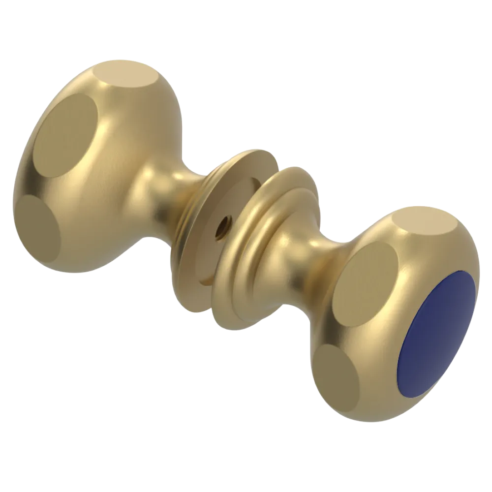 Rubinet Shower Door Knob (set) Satin Brass