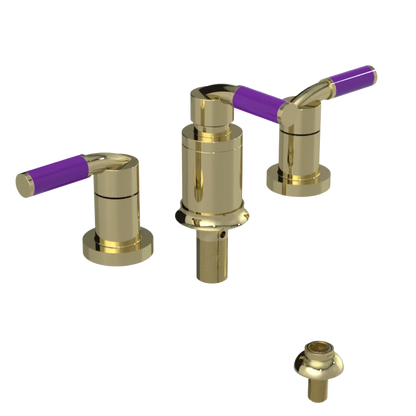 Rubinet Bidet Fitting with Spray, Diverter, and Vacuum Breaker (less drain) Gold
