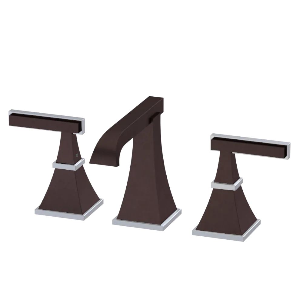 Rubinet Widespread Lav. Set. (less drain) Oil Rubbed Bronze