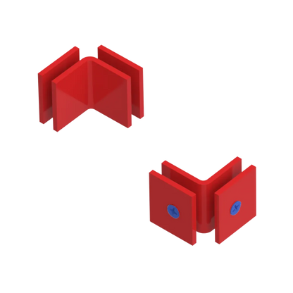 Rubinet 90 Glass to Glass Open Face Red