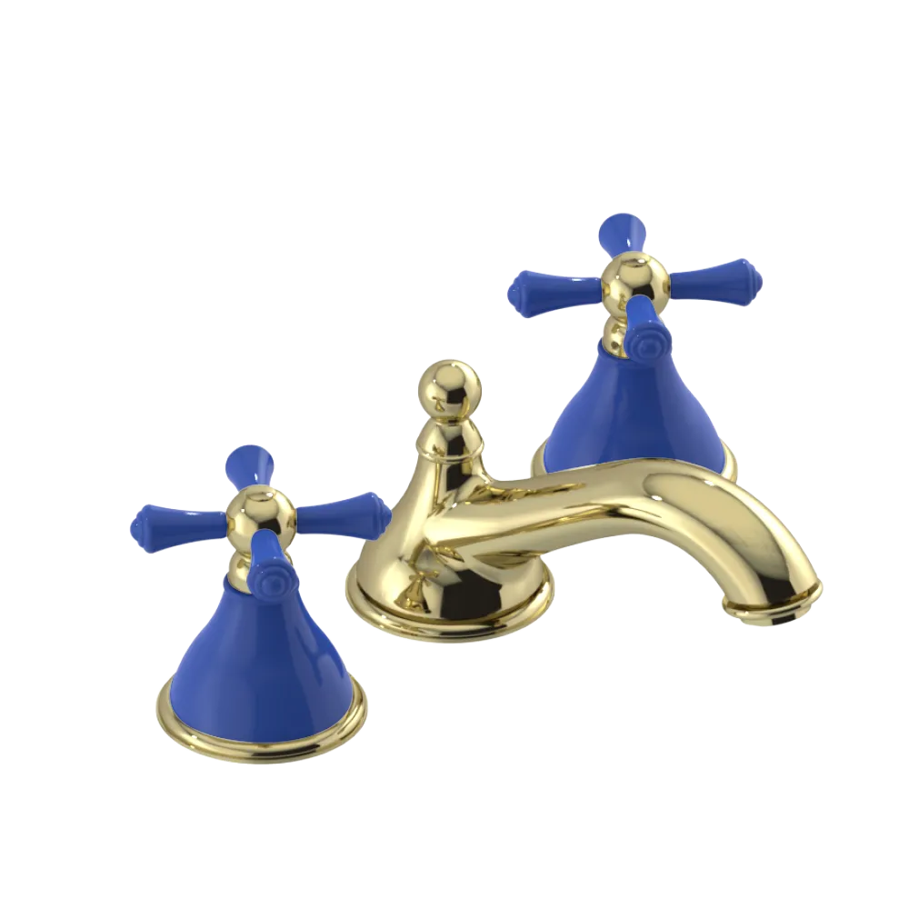 Rubinet Widespread Lav. Set. (less drain) Gold