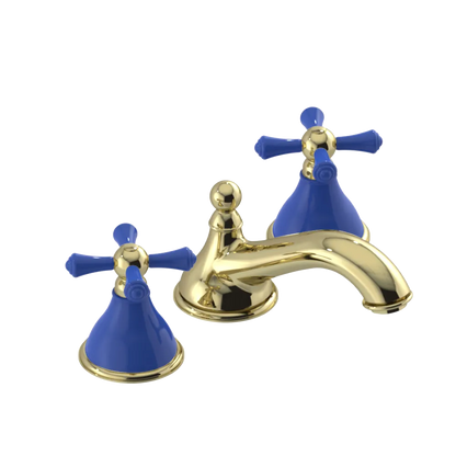 Rubinet Widespread Lav. Set. (less drain) Gold