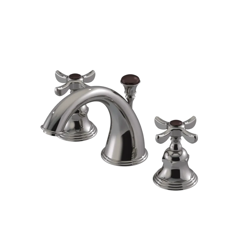 Rubinet Widespread Lav. Set. (less drain) Polished Nickel