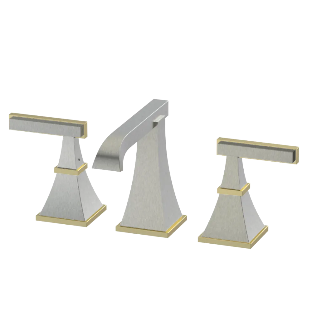 Rubinet Widespread Lav. Set. (less drain) Satin Nickel