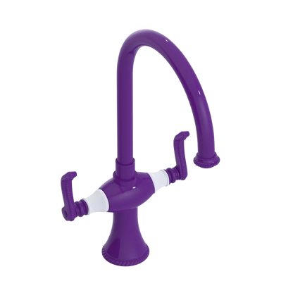 Rubinet Two Handle Single Hole Kitchen Set Purple Haze