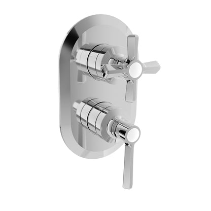 Baril Complete pressure balanced shower control valve with 2-way diverter