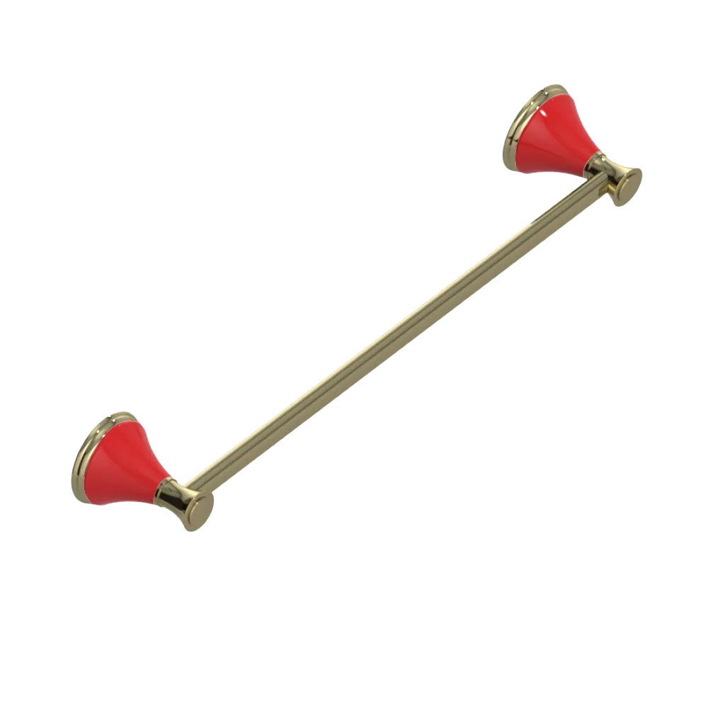 Rubinet Towel Bar 18" Natural Brass