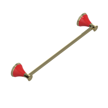 Rubinet Towel Bar 18" Natural Brass