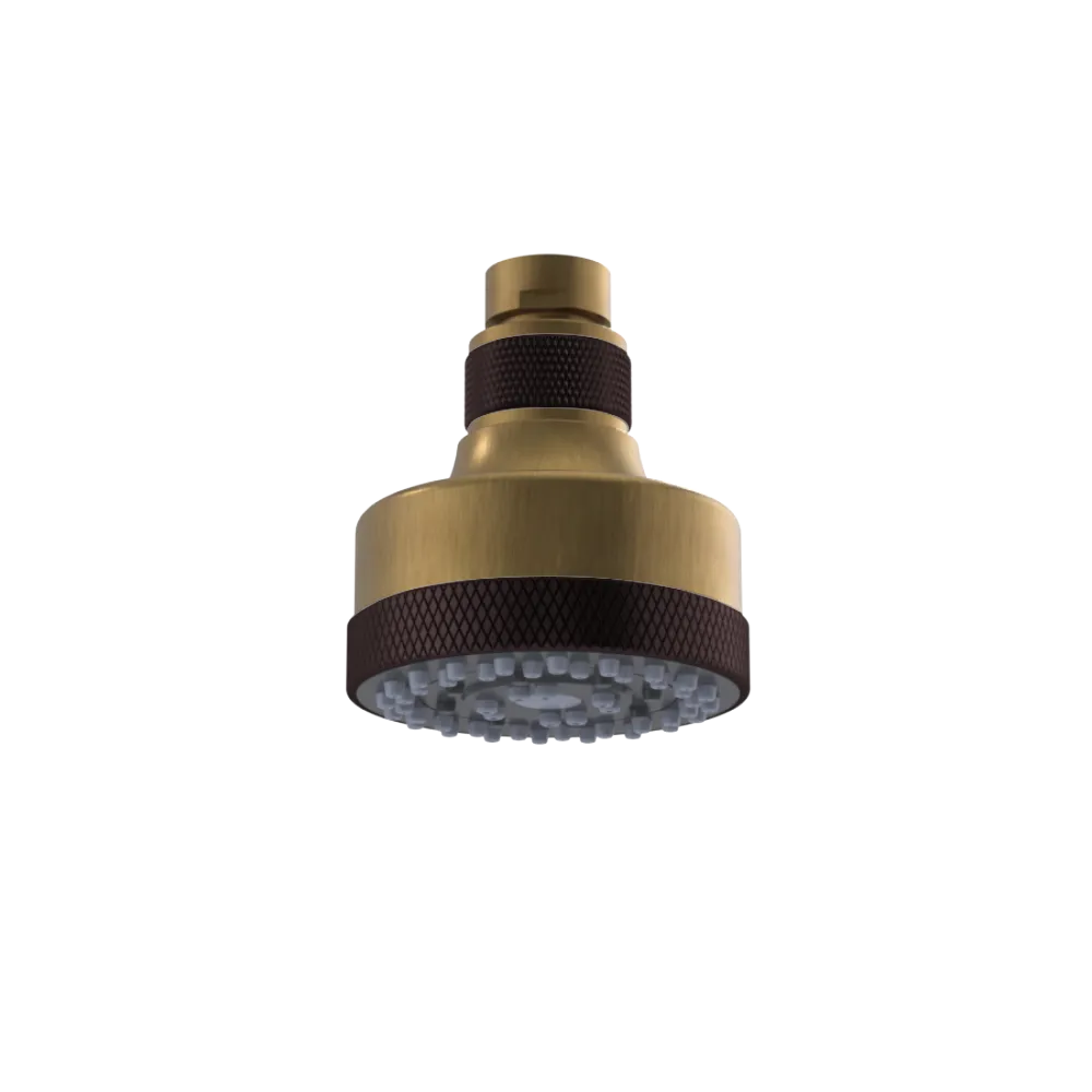 Rubinet 3 FUNCTION SHOWER HEAD Antique Brass Matt