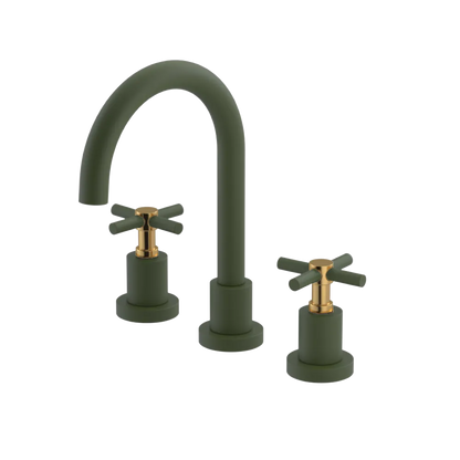 Rubinet Widespread Lav. Set. (less drain) Green Envy