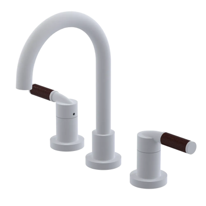 Rubinet Widespread Lav. Set. (less drain) Matt White