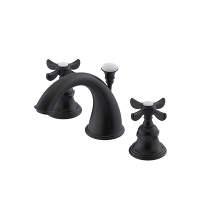 Rubinet Widespread Lav. Set. (less drain) Matt Black