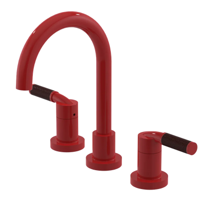 Rubinet Widespread Lav. Set. (less drain) Red