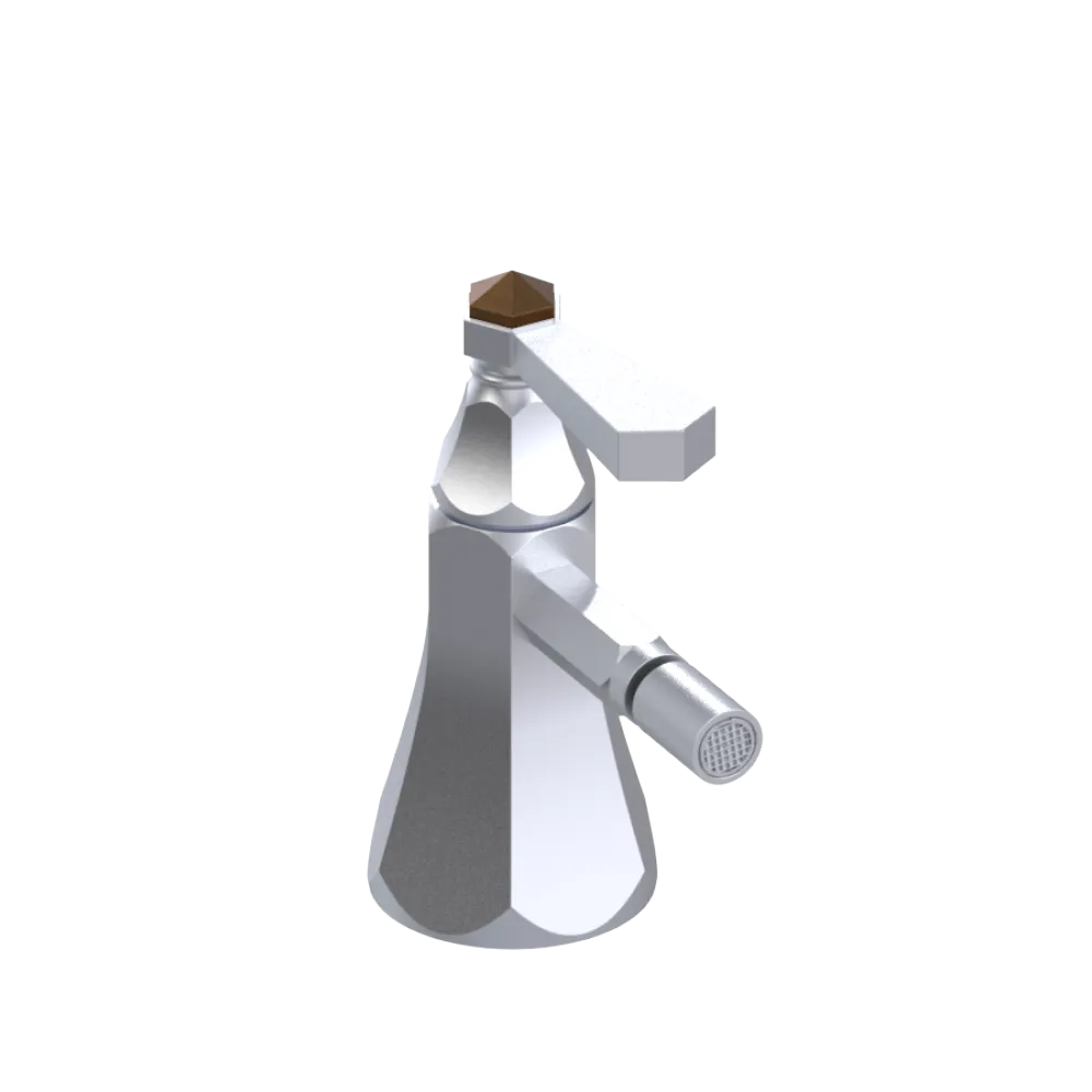 Rubinet Single Control Bidet Fitting (less drain) Satin Chrome