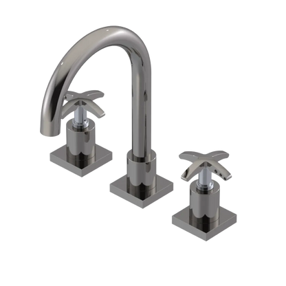 Rubinet Widespread Lav. Set. (less drain) Polished Nickel