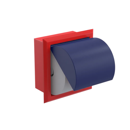 Rubinet RECESSED TOILET PAPER HOLDER Red