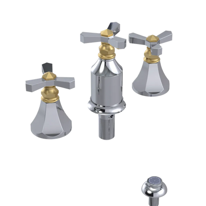 Rubinet Bidet Fitting with Spray, Diverter, and Vacum Breaker (Less Drain) Chrome