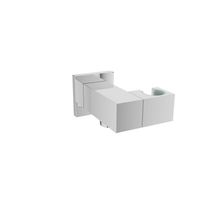 Baril Wall-mounted hand shower holder and supply elbow