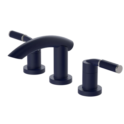 Rubinet Widespread Lav. Set. (less drain) Midnight Blue