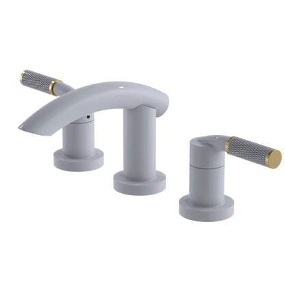 Rubinet Widespread Lav. Set. (less drain) White