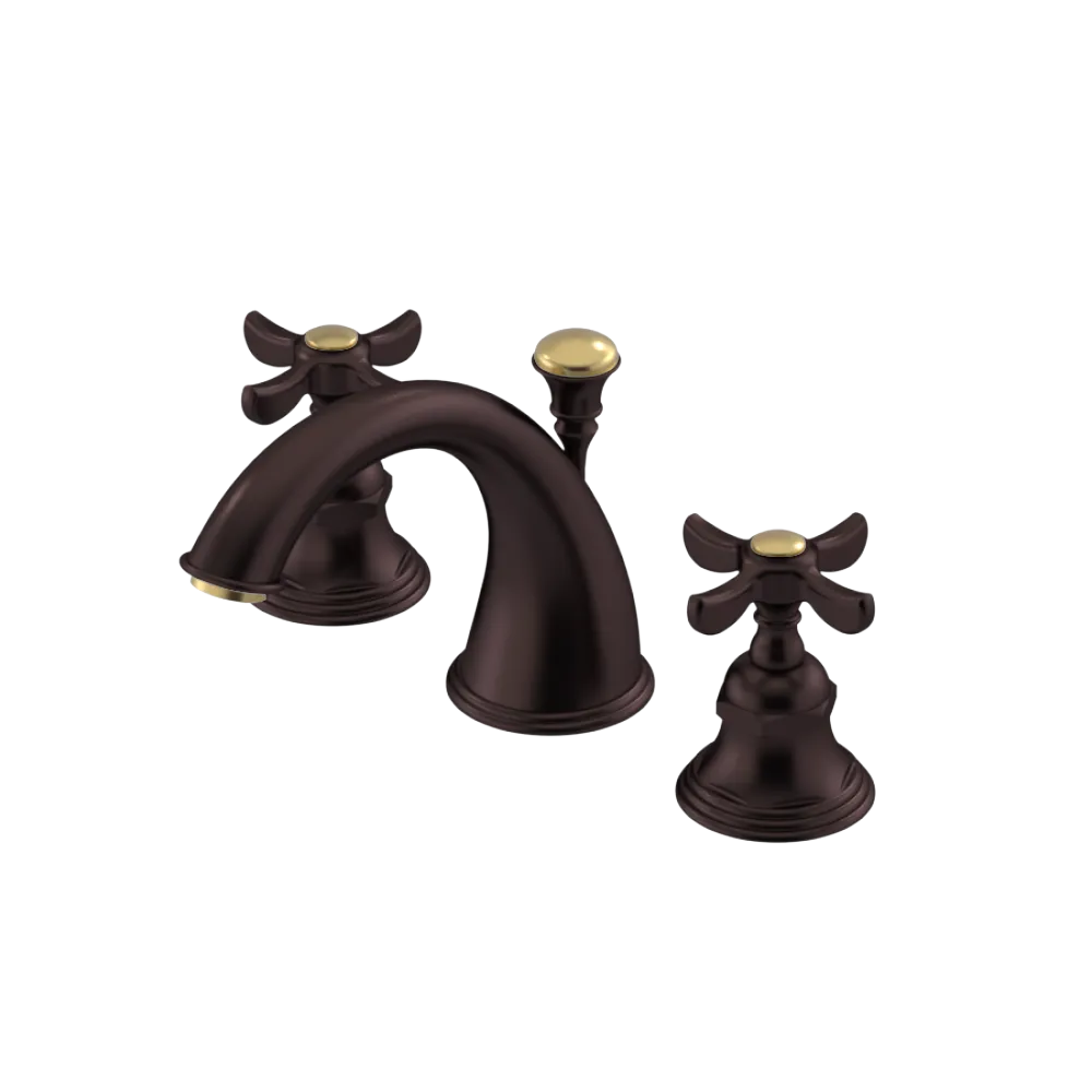 Rubinet Widespread Lav. Set. (less drain) Oil Rubbed Bronze