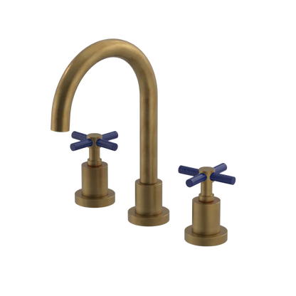 Rubinet Widespread Lav. Set. (less drain) Antique Brass Matt